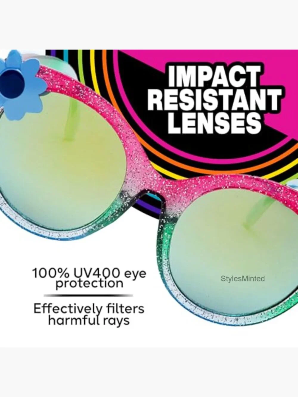 Kids Sunglasses with UV400 Protection Soft Case